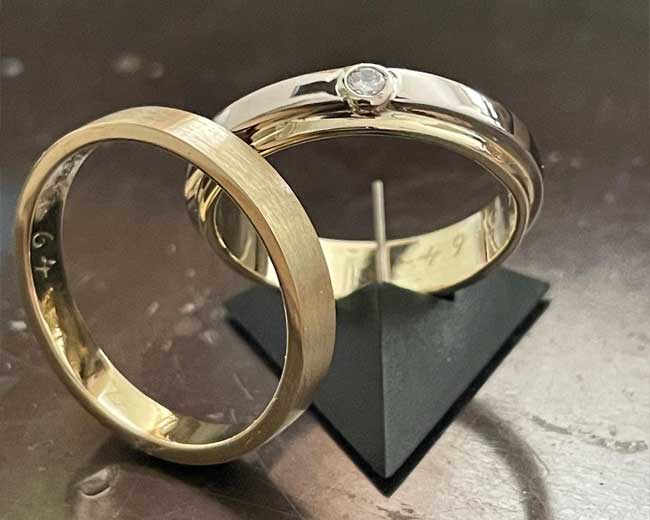 Gouden ringen van oude trouwringen